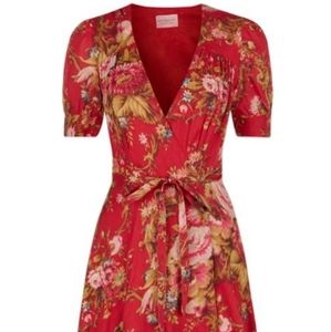 Floral denim & supply red dress in medium. Used but great condition.